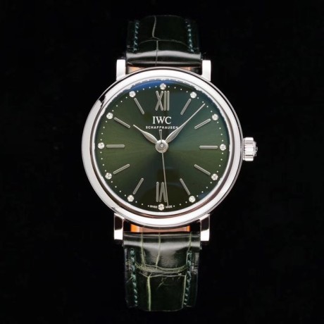 TB공장 IW357405 포르토피노 34MM 그린다이얼 악어스트랩