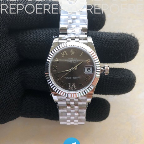 BP공장 롤렉스 데이저스트 31 그레이다이얼 2813무브 21600진동 Datejust 31mm 278271 SS BP Best Edition Gray Roman Markers Dial on Jubilee Bracelet