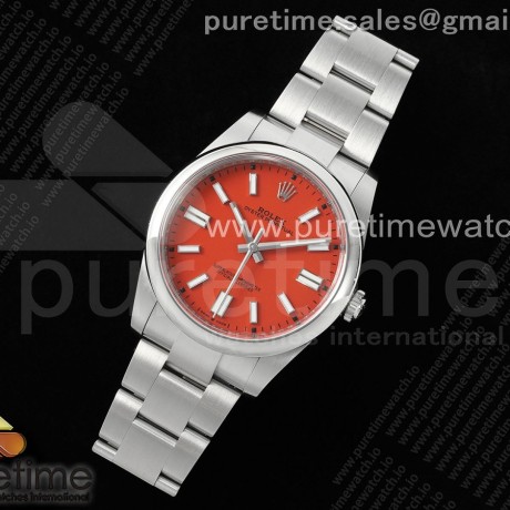 CLEAN공장 롤렉스 오이스터퍼페츄얼 36 레드다이얼 브레이슬릿 클린공장 Oyster Perpetual 126000 36mm Clean 1:1 Best Edition 904L Steel Red Dial VR3230