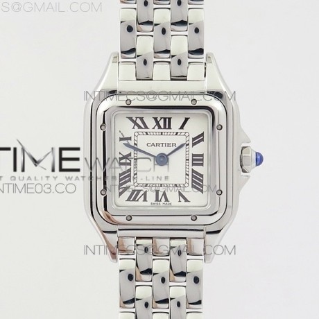 8848공장 까르띠에 팬더 시크릿 레이디즈 22MM 스틸 화이트다이얼 브레이슬릿 PANTHÈRE SECRETE LADIES 22MM SS WHITE DIAL ON SS BRACELET RONDA QUARTZ