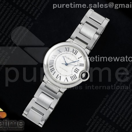 CH공장 까르띠에 발롱블루 36mm 스틸 화이트다이얼 오토메틱 브레이슬릿 Ballon Bleu 36mm SS CHF 1:1 Best Edition White Texture Dial on SS Bracelet NH05A