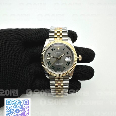 GM공장 롤렉스 데이저스트 41 옐로우골드콤비 포금 윔블던 3235 DJ2 41mm Jub Flt 904L Wrp YG/SS D-Grey/Rmn GMF A3235