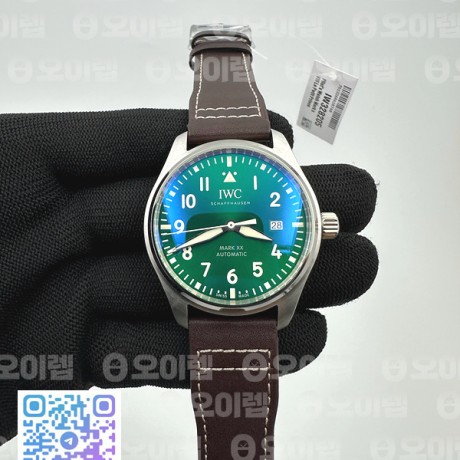 V7공장 IWC 파일럿 마크20 그린다이얼 가죽스트랩