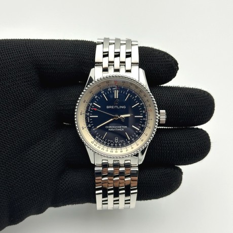 TF공장 브라이틀링 내비타이머 38 블루다이얼 브레이슬릿 Navitimer 38 Date SS TF 1:1 Best Edition Blue Dial on SS Bracelet A2824