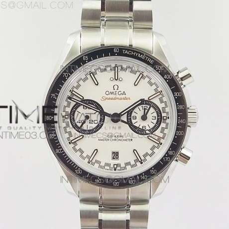 OM공장 오메가 스피드마스터 문워치 스틸 화이트다이얼 블랙핸즈셋 브레이슬릿 SPEEDMASTER MOONWATCH SS WHITE DIAL BLACK HANDSET ON SS BRACELET A9900