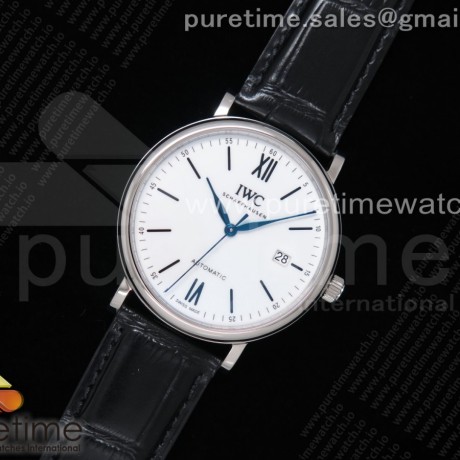 V7공장 포르토피노 화이트다이얼 악어스트랩 Portofino '150 Years' IW356519 White Dial on Black Croco Strap ETA2892
