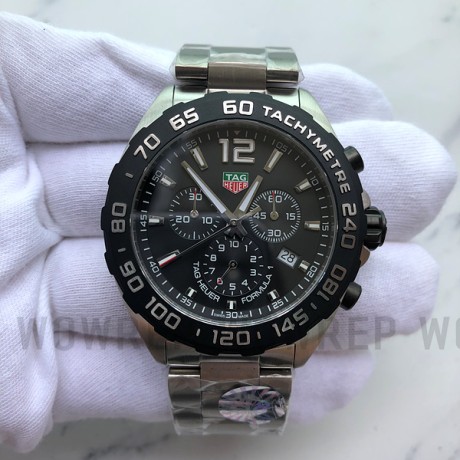 A8공장 태그호이어 포뮬러1 43MM  블랙다이얼 쿼츠
