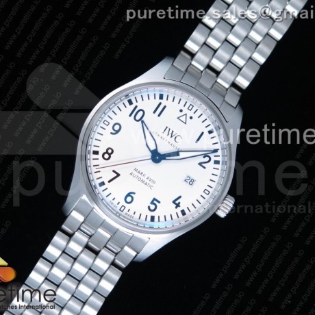 MK공장 IWC 마크18 스틸 화이트다이얼 브레이슬릿 Mark XVIII IW327002 White Dial on SS Bracelet MIYOTA 9015