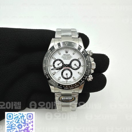 BT공장 롤렉스 세라믹 데이토나 화이트다이얼 브레이슬릿 Daytona 116500 BTF 1:1 Best Edition 904L SS Case and Bracelet White Dial SA4130