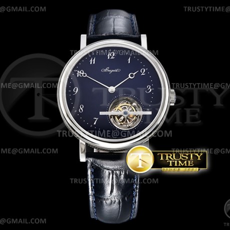 R8공장 클라시크 뚜르비용 블루다이얼 가죽스트랩 Classique Tourbillon 5367 SS/LE Blue/Num R8F Asia Tour