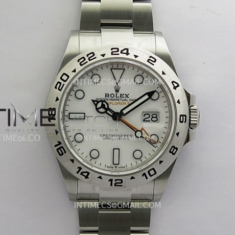 QF공장 롤렉스 익스플로러2 화이트다이얼 브레이슬릿 Explorer II 42mm 226570 904L SS QF 1:1 Best Edition White Dial on Bracelet SH3285 CHS