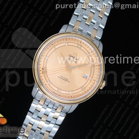 MK공장 v4 오메가 드빌 스틸 골드다이얼 옐로우골드베젤 콤비브레이슬릿 De Ville SS Gold Dial YG Bezel on SS/YG Bracelet MIYOTA 9015 V4