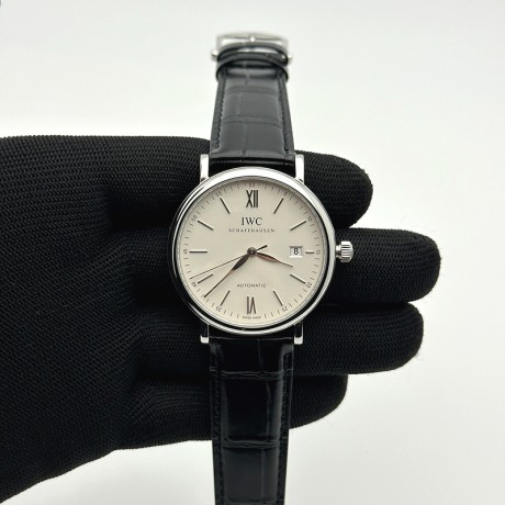 TW공장 IWC 포르토피노 IW3563 스틸 화이트다이얼 가죽스트랩
