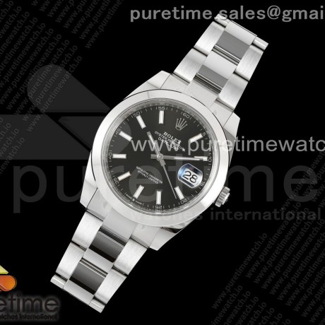 C+공장 롤렉스 데이저스트 41 스틸 블랙다이얼 돔베젤 오이스터브레이슬릿 DateJust 41 126330 C+F 1:1 Best Edition 904L Steel Black Dial on SS Oyster Bracelet VR3235 씨플러스