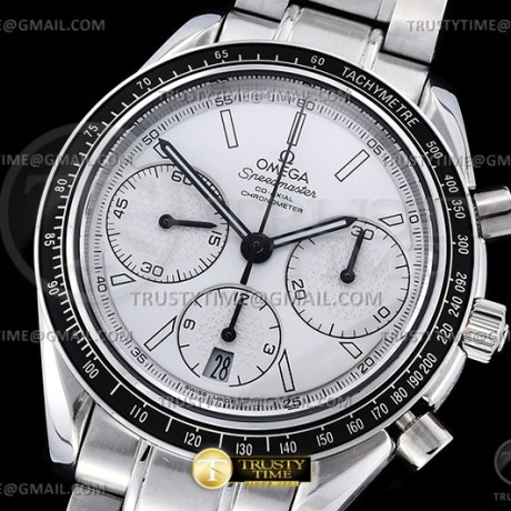 HR공장 오메가 스피드마스터 레이싱 크로노그래프 화이트다이얼 브레이슬릿 Speedmaster Racing Chrono 40mm SS/SS Wht HRF C3330