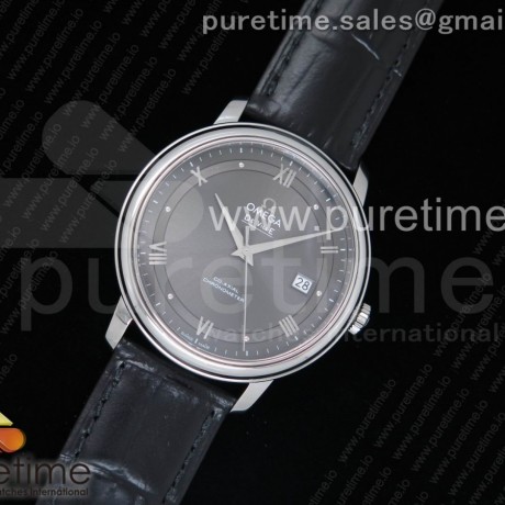 MK공장 v4 오메가 드빌 스틸 그레이다이얼 블랙가죽스트랩 De Ville SS Gray Dial on Black Leather Strap MIYOTA 9015 V4