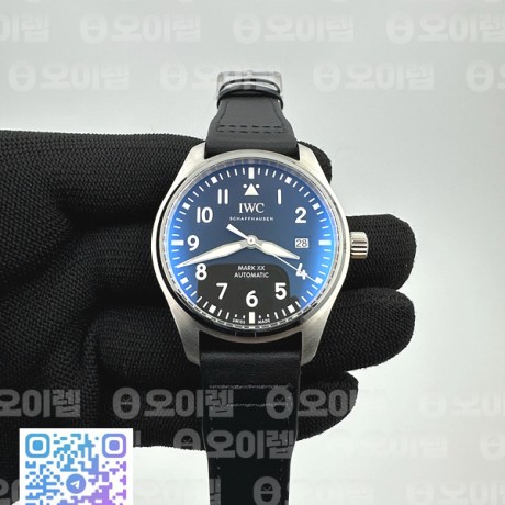 V7공장 IWC 파일럿 마크20 블랙다이얼 블랙스트랩
