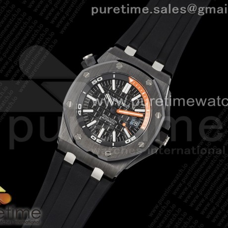 APS공장 오데마피게 로얄오크오프쇼어 다이버 15707 블랙세라믹베젤 러버스트랩 Royal Oak Offshore Diver 15707 Black Ceramic APSF 1:1 Best Edition SA3120 Super Clone