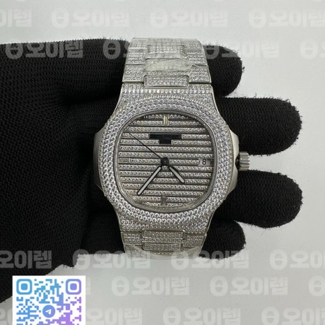 PP공장 노틸러스 점보 풀다이어 모델 Nautilus 5719/1G Full Diamonds Dial and Bracelet 324CS (Free box) PPF공장