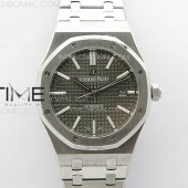APS공장 오데마피게 로얄오크 15400 스틸 그레이다이얼 브레이슬릿 ROYAL OAK 41MM 15400 APSF 1:1 BEST EDITION GRAY DIAL ON SS BRACELET A3120 V1
