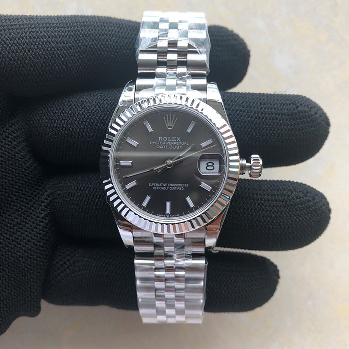 BP공장 롤렉스 데이저스트 31 그레이다이얼 2813무브 21600진동 Datejust 31mm 278271 SS BP Best Edition Gray Sticks Markers Dial on Jubilee Bracelet