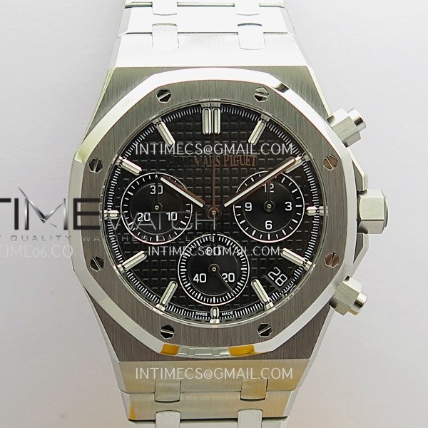 ZF공장 오데마피게 로얄오크 크로노그래프 26240 스틸 블랙다이얼 브레이슬릿 Royal Oak Chrono 26240 SS ZF 1:1 Best Edition Black Dial On SS Bracelet Super Clone DD4401
