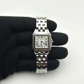 BV공장 까르띠에 팬더 27 스틸 화이트다이얼 브레이슬릿 Panthère 27mm BVF 1:1 Best Edition SS White Dial on SS Bracelet Ronda Quartz