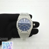 ZF공장 오데마피게 로얄오크 15410 프로스티드 블루다이얼 브레이슬릿 Royal Oak 41mm 15410 Frosted SS ZF 1:1 Best Edition Blue Textured Dial on SS Bracelet SA3120 Super Clone