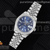 NTF공장 롤렉스 데이저스트 41 스틸 블루다이얼 플루티드베젤 쥬빌레브레이슬릿 DateJust 41 126334 NTF 1:1 Best Edition 904L Steel Blue Stick Dial on Jubilee Bracelet VR3235