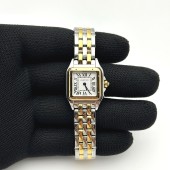 BV공장 까르띠에 팬더 22 옐로우골드콤비 화이트다이얼 브레이슬릿 Panthère 22mm BVF 1:1 Best Edition SS/YG White Dial on SS/YG Bracelet Ronda Quartz