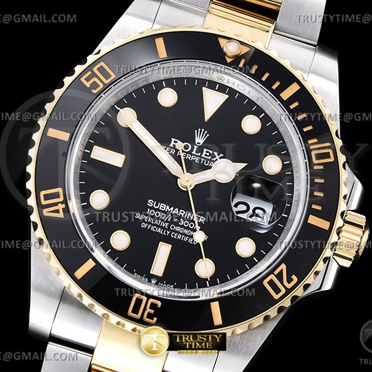 GM공장 V3 롤렉스 서브마리너 41 신형 옐로우골드콤비 흑콤 브레이슬릿 Submariner 126613LN 904 YG/SS Blk GMF V3 VR3235