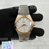 ASW공장 오메가 컨스텔레이션 39 로즈골드콤비 화이트다이얼 브레이슬릿 Constellation 39mm SS/RG ASWF 1:1 Best Edition White Dial on SS/RG Bracelet A8800