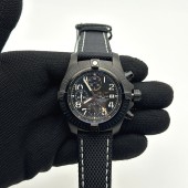 TF공장 브라이틀링 어벤져 크로노그래프 티타늄 블랙다이얼 직물스트랩 Avenger Chrono PVD Titanium TF 1:1 Best Edition Black Dial on Black Nylon Strap A7750