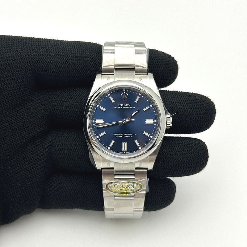 CLEAN공장 롤렉스 오이스터퍼페츄얼 36 블루다이얼 브레이슬릿 클린공장 Oyster Perpetual 126000 36mm Clean 1:1 Best Edition 904L Steel Deep Blue Dial VR3230