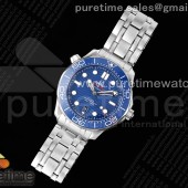 TWS공장 오메가 씨마스터 다이버 300M 스틸 블루다이얼 브레이슬릿 Seamaster Diver 300M TWS 1:1 Best Edition Blue Ceramic Blue Dial on SS Bracelet A8800