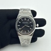 APS공장 오데마피게 로얄오크 15500 스틸 블랙다이얼 브레이슬릿 Royal Oak 41mm 15500 SS APSF 1:1 Best Edition Black Textured Dial on SS Bracelet SA4302 Super Clone