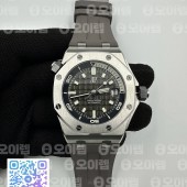 APS공장 오데마피게 로얄오크오프쇼어 다이버 15720 스틸 블랙다이얼 러버스트랩 Royal Oak Offshore Diver 15720 Ceramic Bezel APSF 1:1 Best Edition Black Dial on Black Rubber Strap SA4308