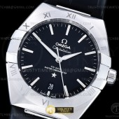 VS공장 오메가 컨스텔레이션 블랙다이얼 가죽스트랩 Constellation Co-Axial 41mm SS/LE Black VSF A8900(SB)