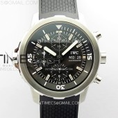 APS공장 IWC 아쿠아타이머 스틸 블랙다이얼 블랙러버스트랩 Aquatimer IW376803 SS APSF 1:1 Best Edition Black Dial on Black Rubber Strap A7750
