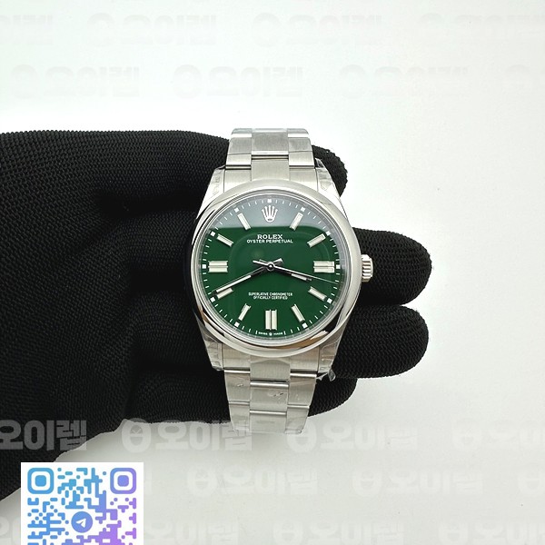 VS공장 롤렉스 오이스터퍼페츄얼 41 그린다이얼 브레이슬릿 Oyster Perpetual 124300 41mm VSF 1:1 Best Edition 904L Steel Green Dial VS3235