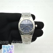 8F공장 오데마피게 로얄오크 34MM 스틸 블루다이얼 브레이슬릿 오토메틱Royal Oak 34mm SS/SS Blue 8F A5800