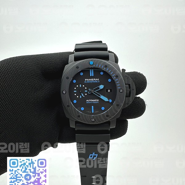 VS공장 파네라이 PAM1616 카보테크 블랙다이얼 러버스트랩 PAM1616 Carbotech Submersible 47mm CB/RU VSF P9000