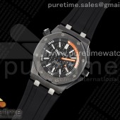APS공장 오데마피게 로얄오크오프쇼어 다이버 15707 블랙세라믹베젤 러버스트랩 Royal Oak Offshore Diver 15707 Black Ceramic APSF 1:1 Best Edition SA3120 Super Clone