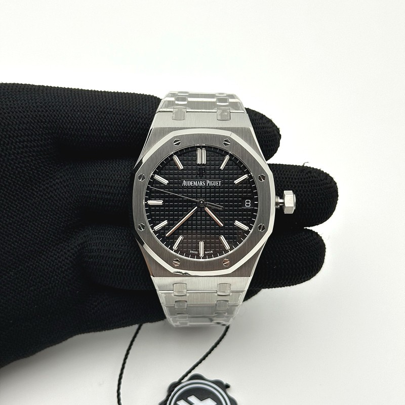 ZF공장 오데마피게 로얄오크 15500 블랙다이얼 브레이슬릿 Royal Oak 41mm 15500 SS/SS Black ZF V3 A4302