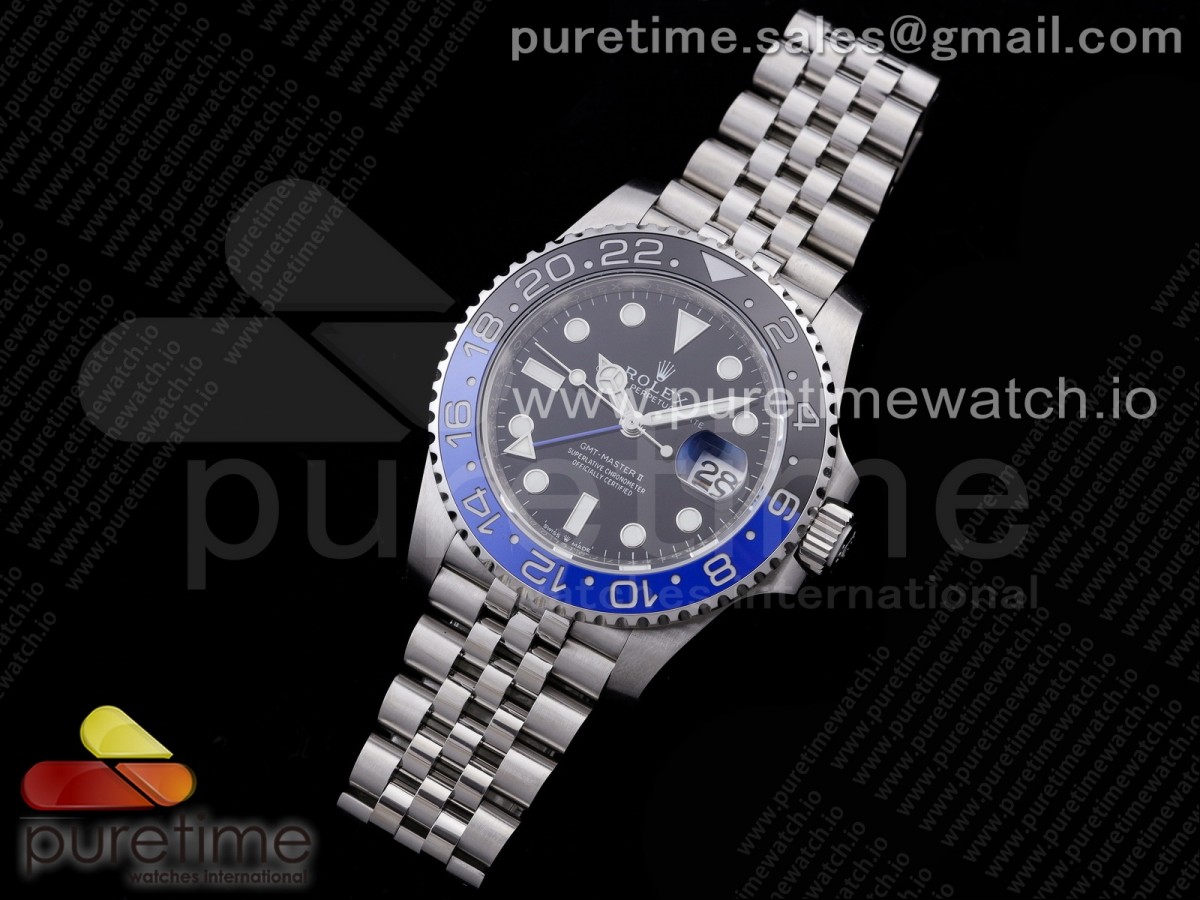 V9공장 롤렉스 GMT 배트걸 블랙다이얼 쥬빌레브레이슬릿 3285 GMT-Master II 126710 BLNR Black/Blue Ceramic 904L Steel SA3285 CHS
