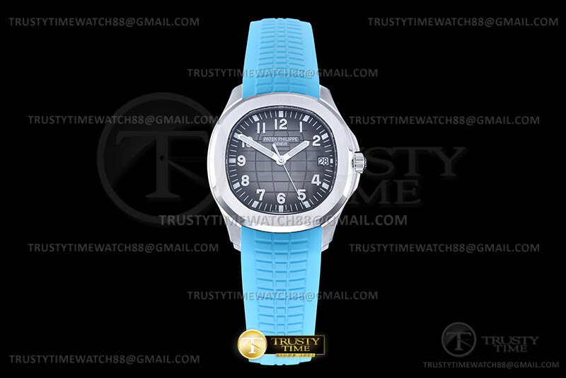 DD공장 파텍필립 아쿠아넛 5167 그레이다이얼 블루러버스트랩 Aquanaut Ref.5167 Blue SS/RU Grey/Num DDF DD330