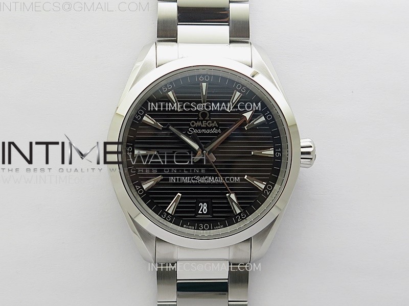 [2025.12UP] N1공장 오메가 씨마스터 아쿠아테라 150m 블랙다이얼 브레이슬릿 Aqua Terra 150M Master Chronometers N1F Best Edition Black Textured Dial on SS Bracelet A8900