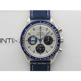 [2025.12UP] N1공장 오메가 스피드마스터 스누피 스틸 블루앤화이트 페브릭스트랩 Speedmaster Professional 