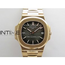 [26.01 UP] DD공장 파텍필립 노틸러스 5711 로즈골드금통 그레이다이얼 브레이슬릿 텅스텐 Nautilus 5711 Gain Weight DDF 1:1 Best Edition Gray Textured Dial On RG Bracelet Super Clone DD324