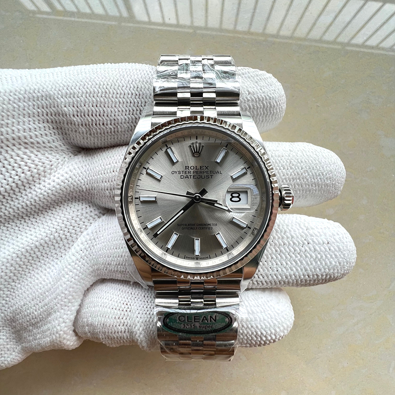 국내배송!! Clean공장 롤렉스 데이저스트 36 스틸 실버다이얼 플루티드베젤 쥬빌레브레이슬릿 (고유번호 2C)